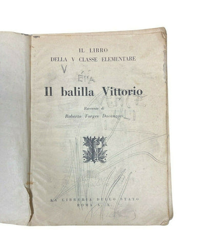 The book of the fifth elementary class - The table, Vittorio