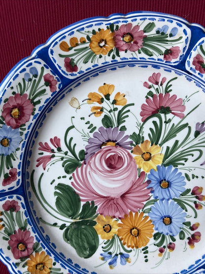 Piatto Grande Ceramica Firmato Simonetti