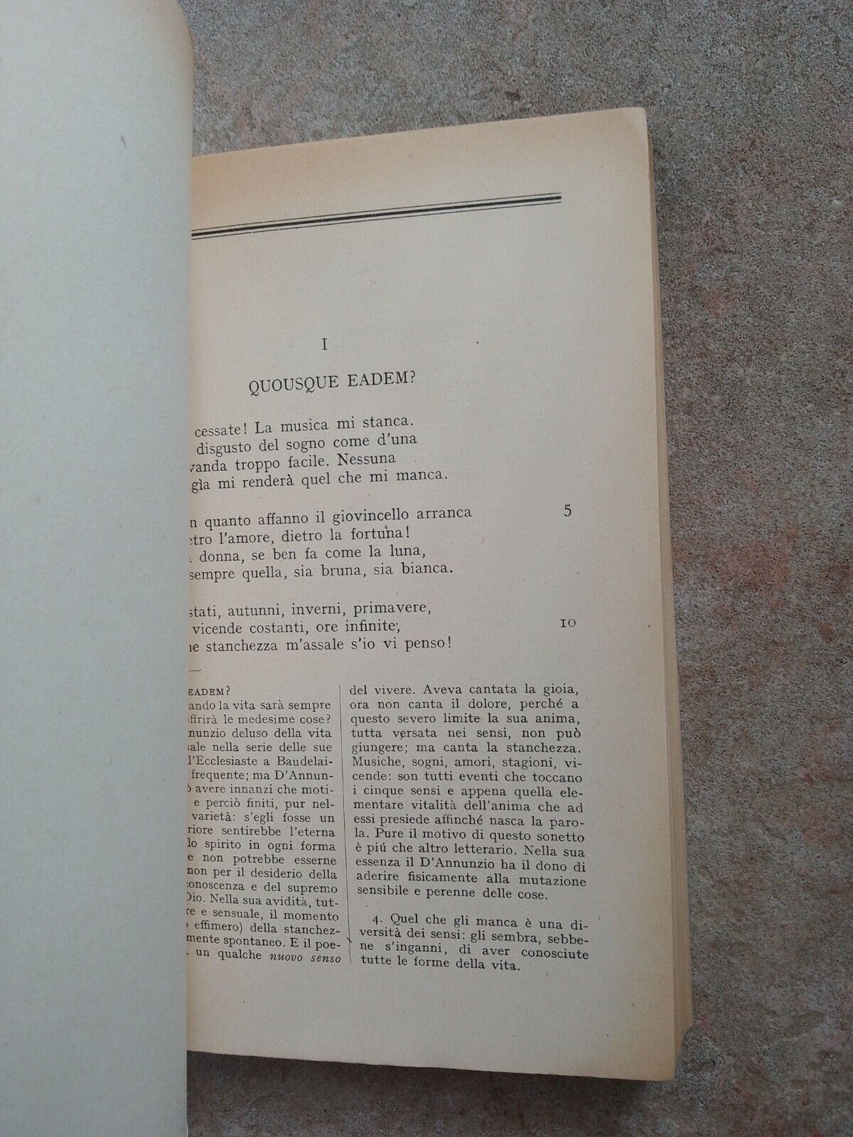 La Fleur des Paroles, Gabriele D'Annunzio, édité par F. Flora Mondadori, 1942