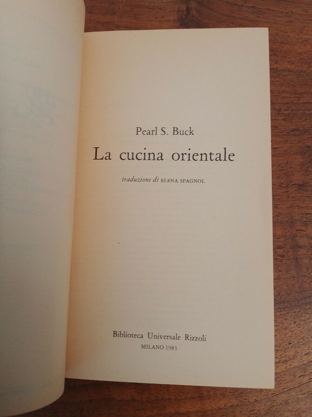 La cucina orientale, P. Buck, Rizzoli, 1983