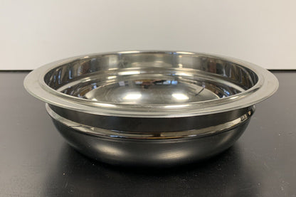 Oval steel bowl