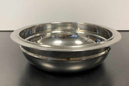 Oval steel bowl