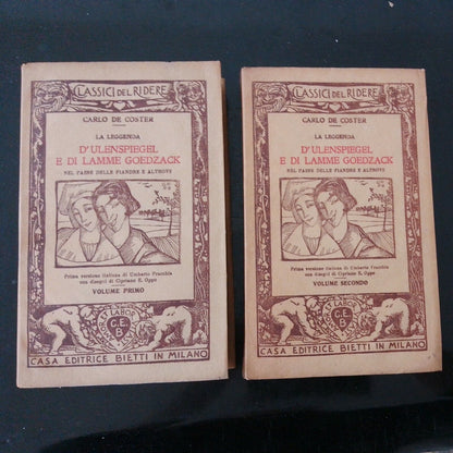 LA LEGGENDA D'ULENSPIEGEL E DI LAMME GOEDZACK, vol.1-2, C. DE COSTER, 1921