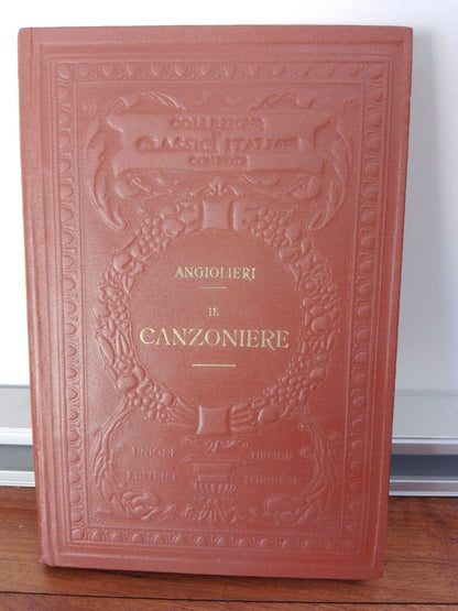 Il Canzoniere, Cecco Angiolieri, UTET 1925