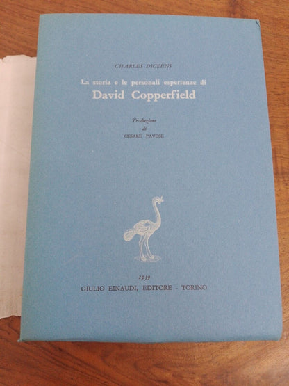 David Copperfield, C. Dickens, trans. Cesare Pavese, Einaudi, 1939 RARE