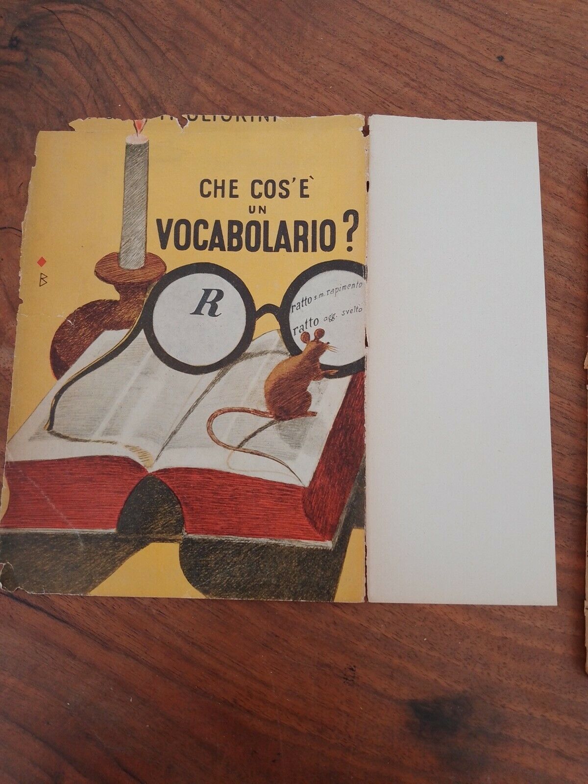 What is a Vocabulary?, B.Migliorini, Saggiatore, Le Monnier, Florence 1951