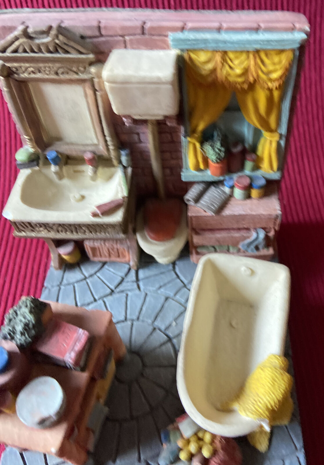 Ceramica - Bagno In Miniatura - I Giochi D’Una Volta Collezionismo