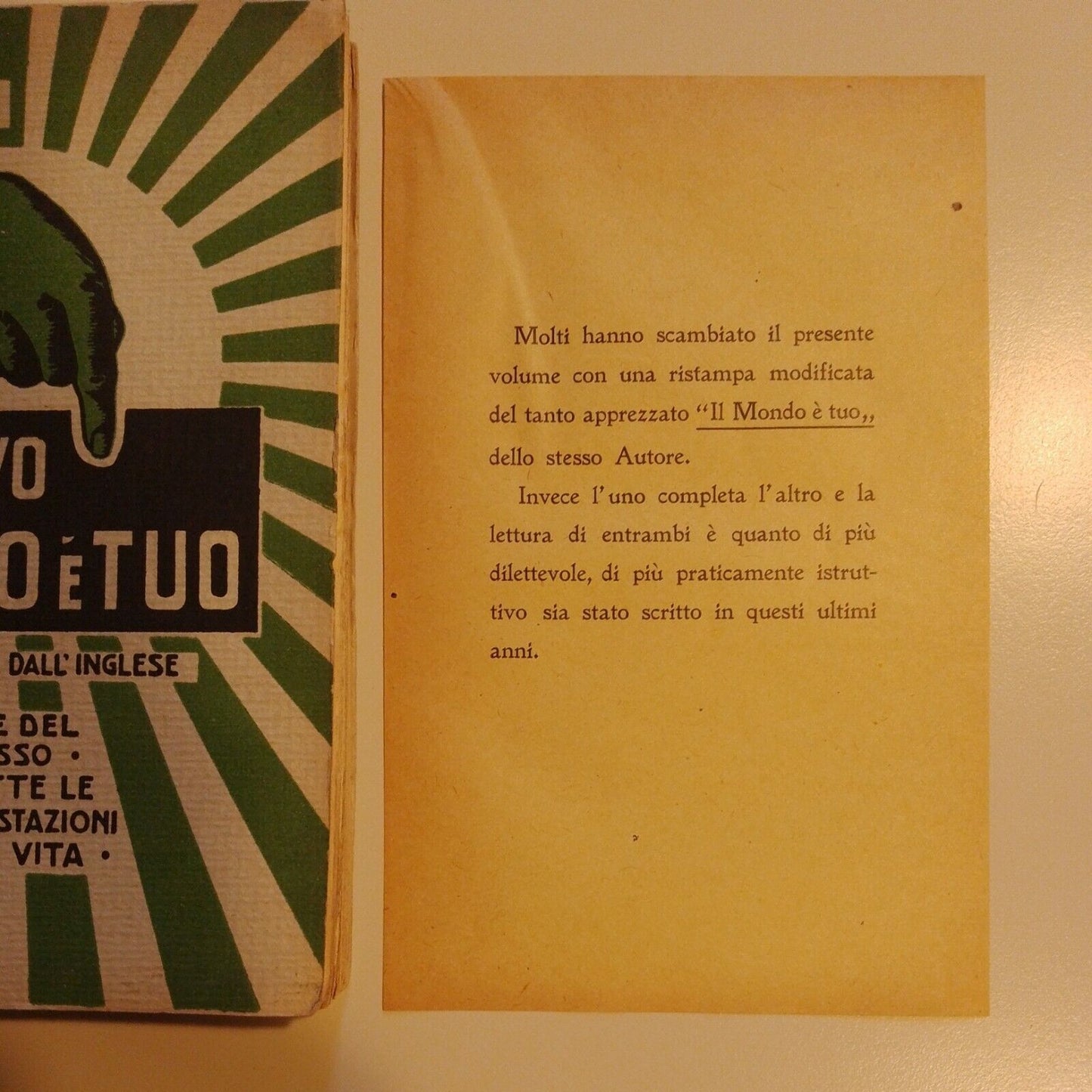 IL NUOVO MONDO è TUO arte del successo ... Morn, Lattes 1922