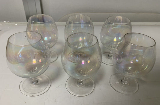 Set of 6 glass shot glasses