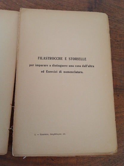 Scioglilingua, Indovinelli - Passerotti, ...- G. Giannini, II ed. 1924 RARO