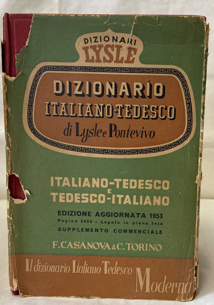 Dictionnaires Lysle italien-allemand par Lysle et Pontevivo