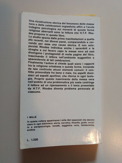 LA MESSE NOIRE, HTF Rhodes, Sugar éd., 1972