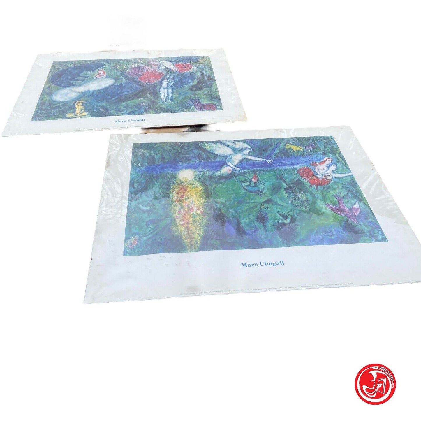 Deux tirages Marc Chagall 80 x 60 cm