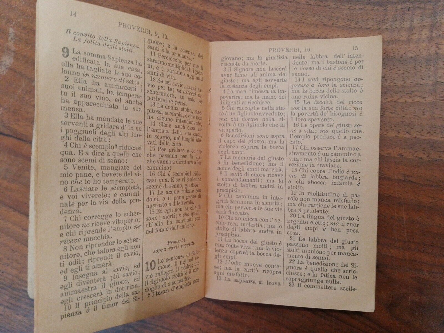 I Proverbi di Salomone, Deposito Di Sacre Scritture, 1911 RARO