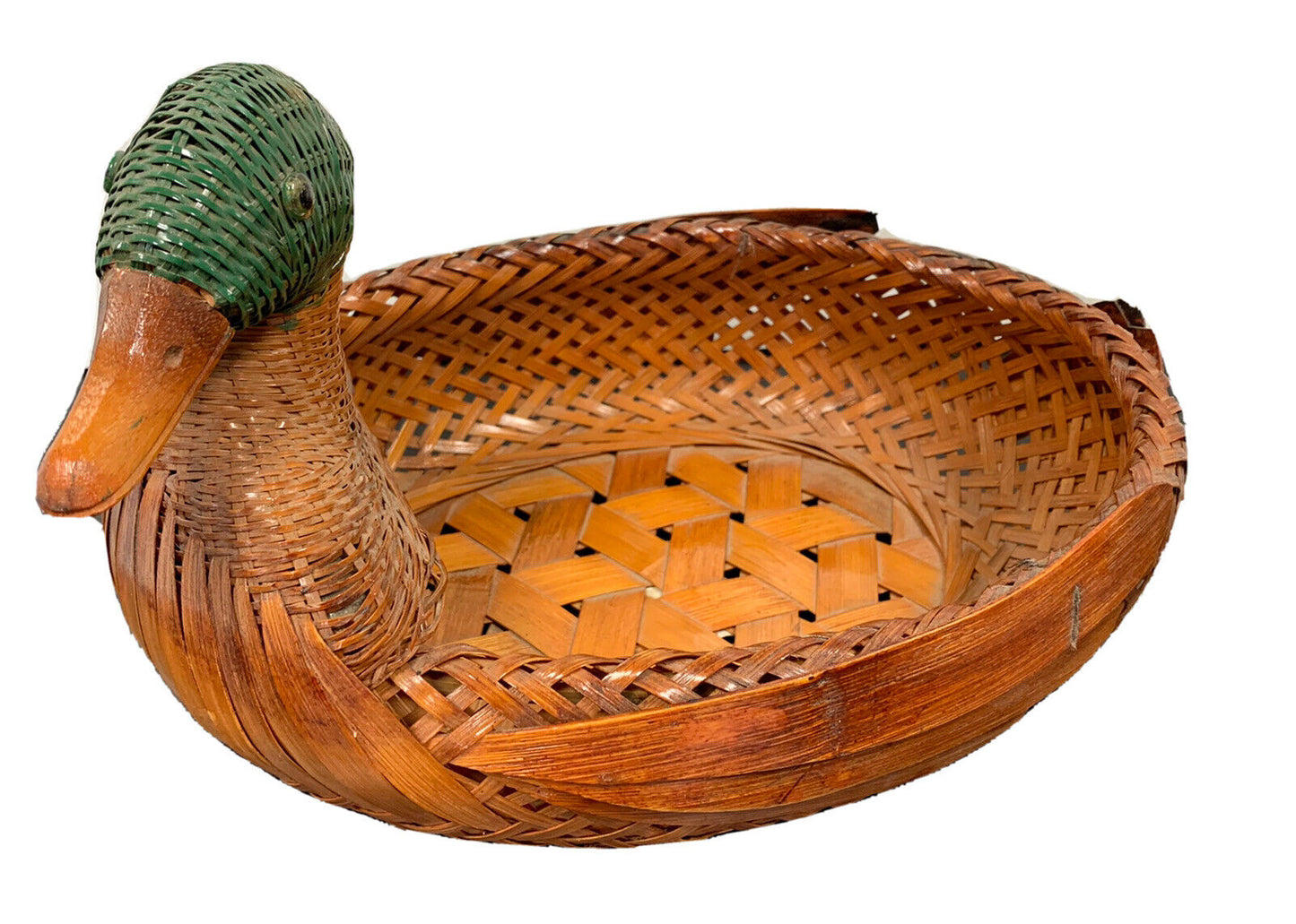 Panier canard en osier
