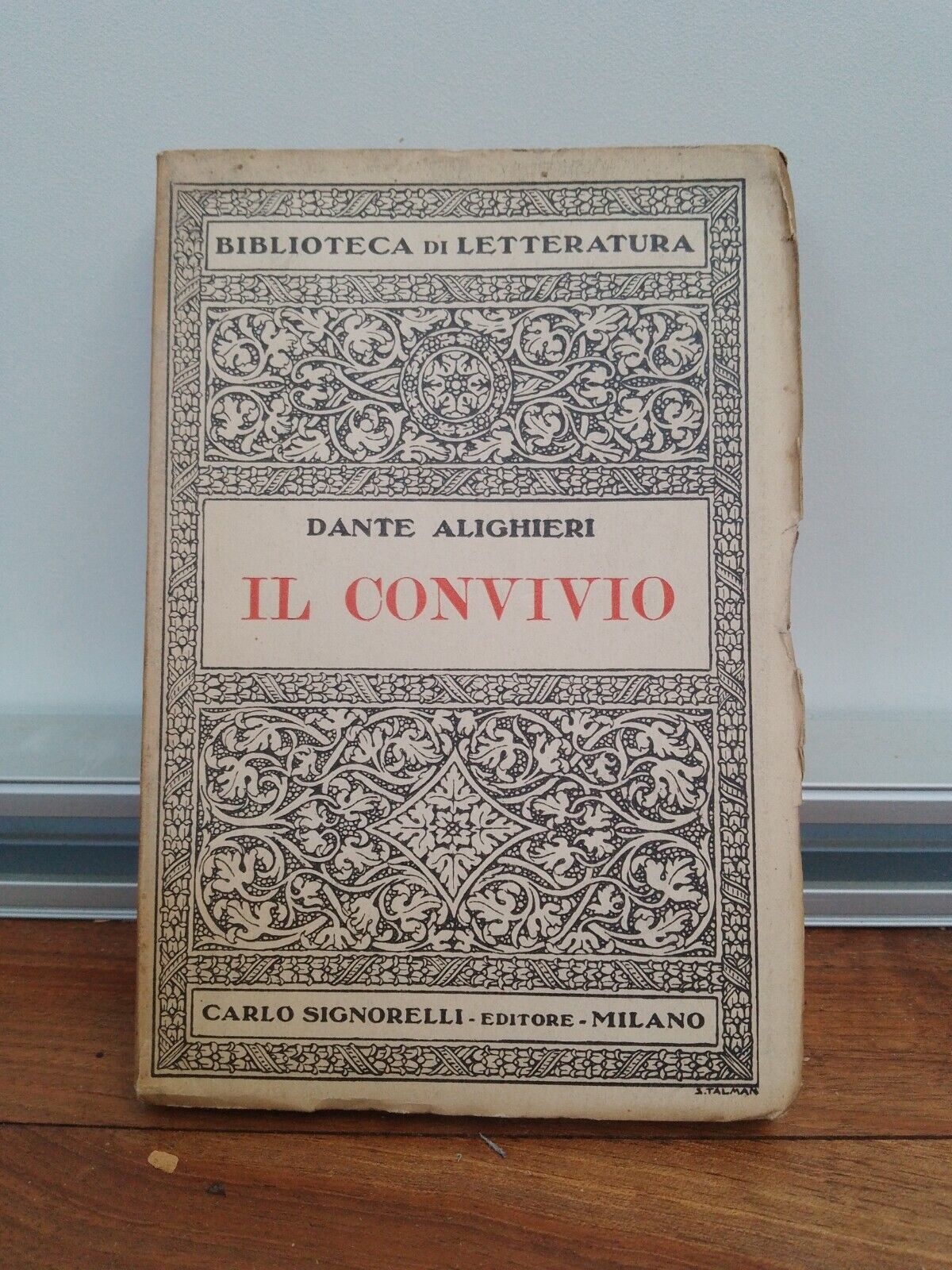 Le Convivio - D. Alighieri - Signorelli Ed. 1926