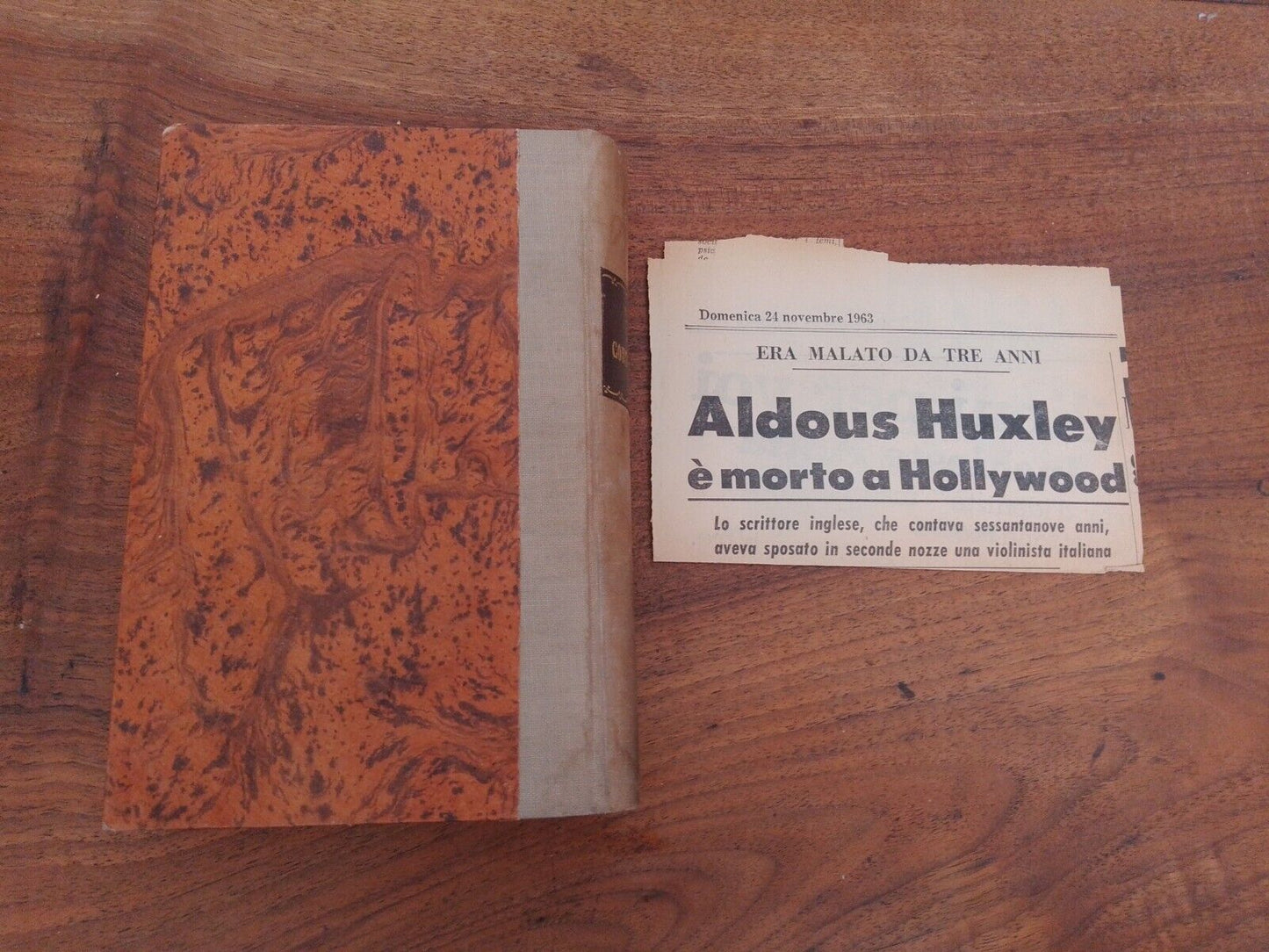 Punto contro Punto, vol.1,  A.Huxley, Sonzogno, 1933 + articolo