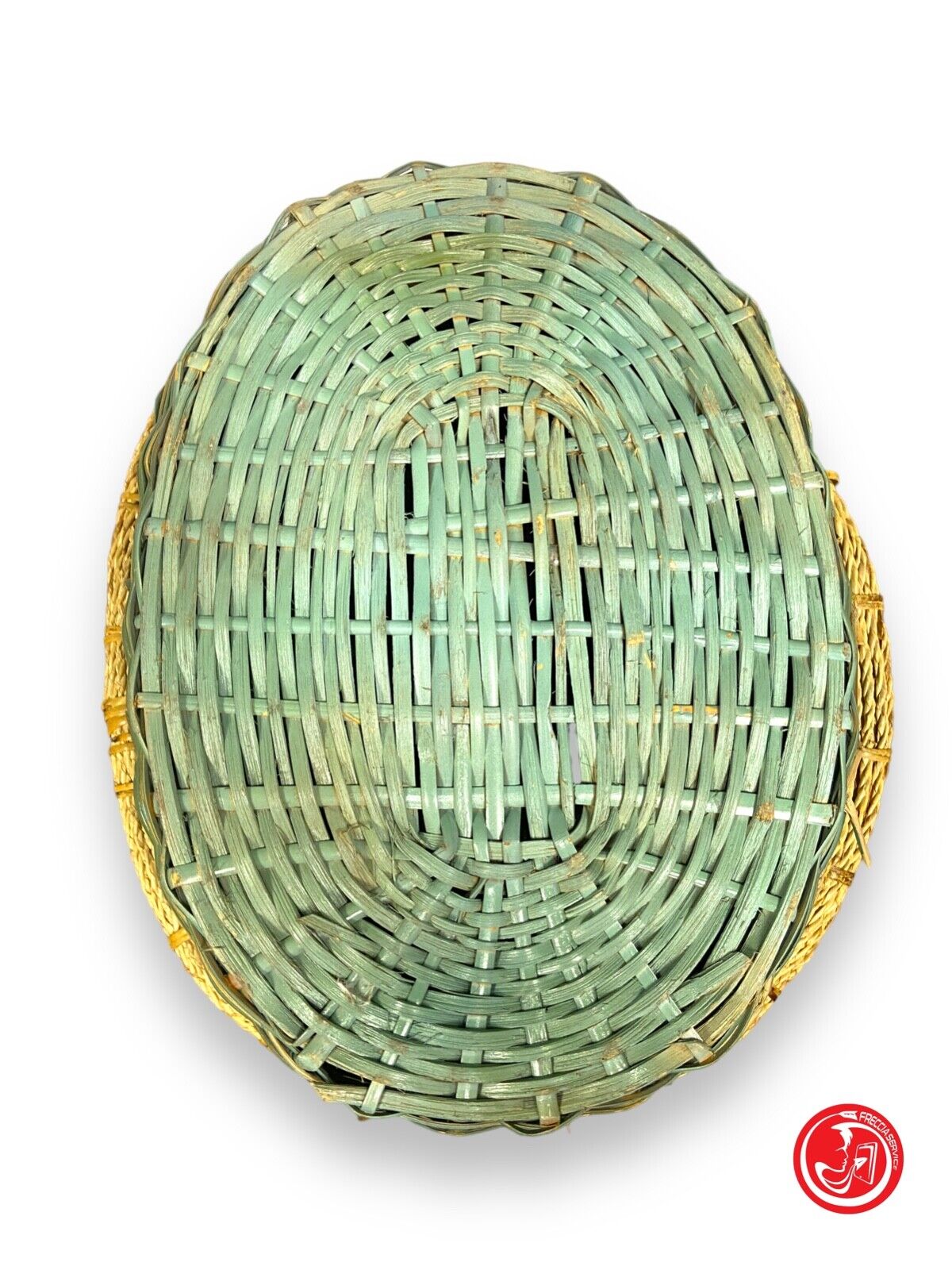Cesto in vimini verde