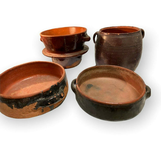 Antique terracotta pots