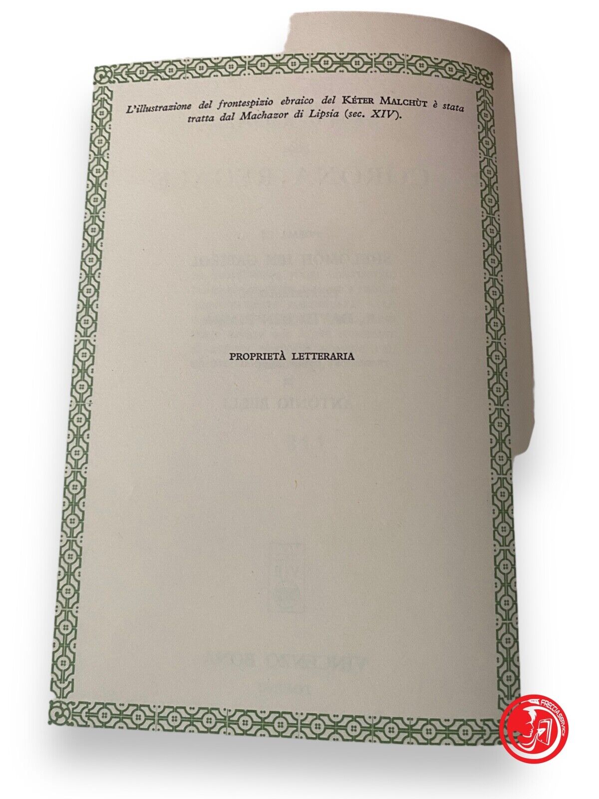 Legal crown - S. IBN Gabirol, Vincenzo Bona editor