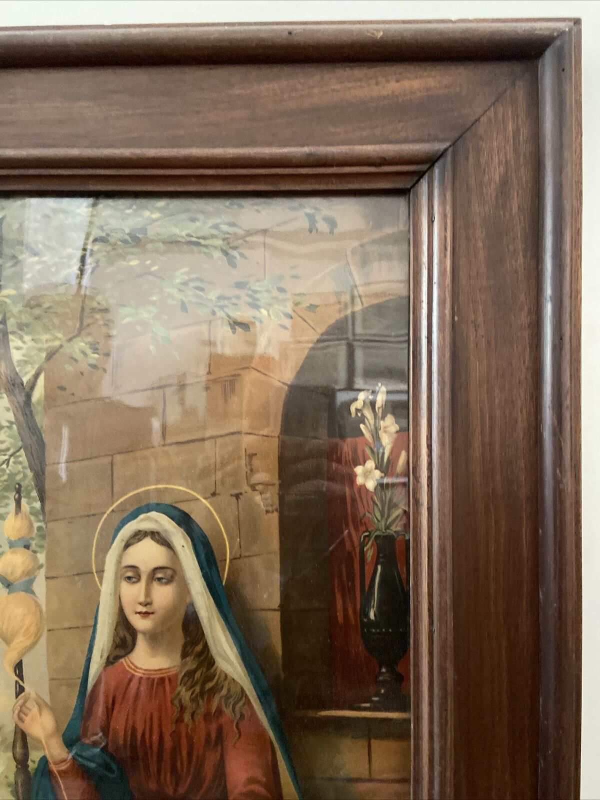 Stampa Antica - La Sacra Famiglia 50x70cm Con Cornice