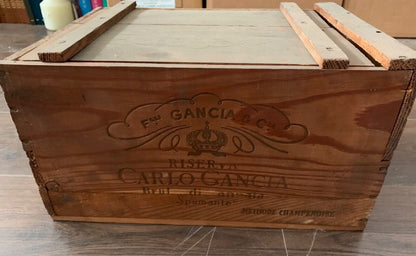 Caisse en bois de réserve Gancia