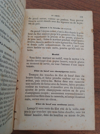 La Cuisiniere modele - M.me E.H. Gabrielle - T. Lefevre ed , vers 1880 RARO