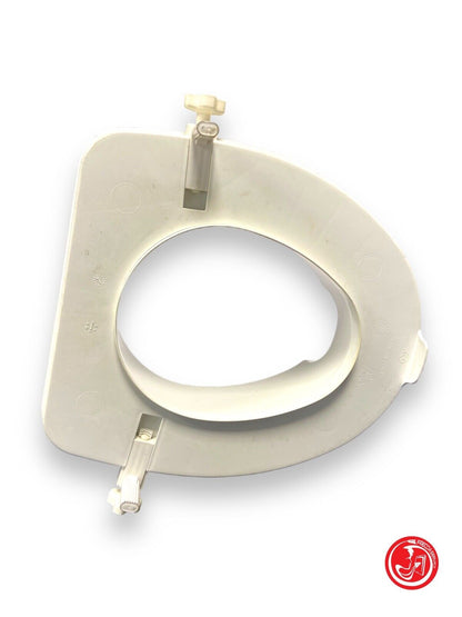 Camping toilet seat with adapter 