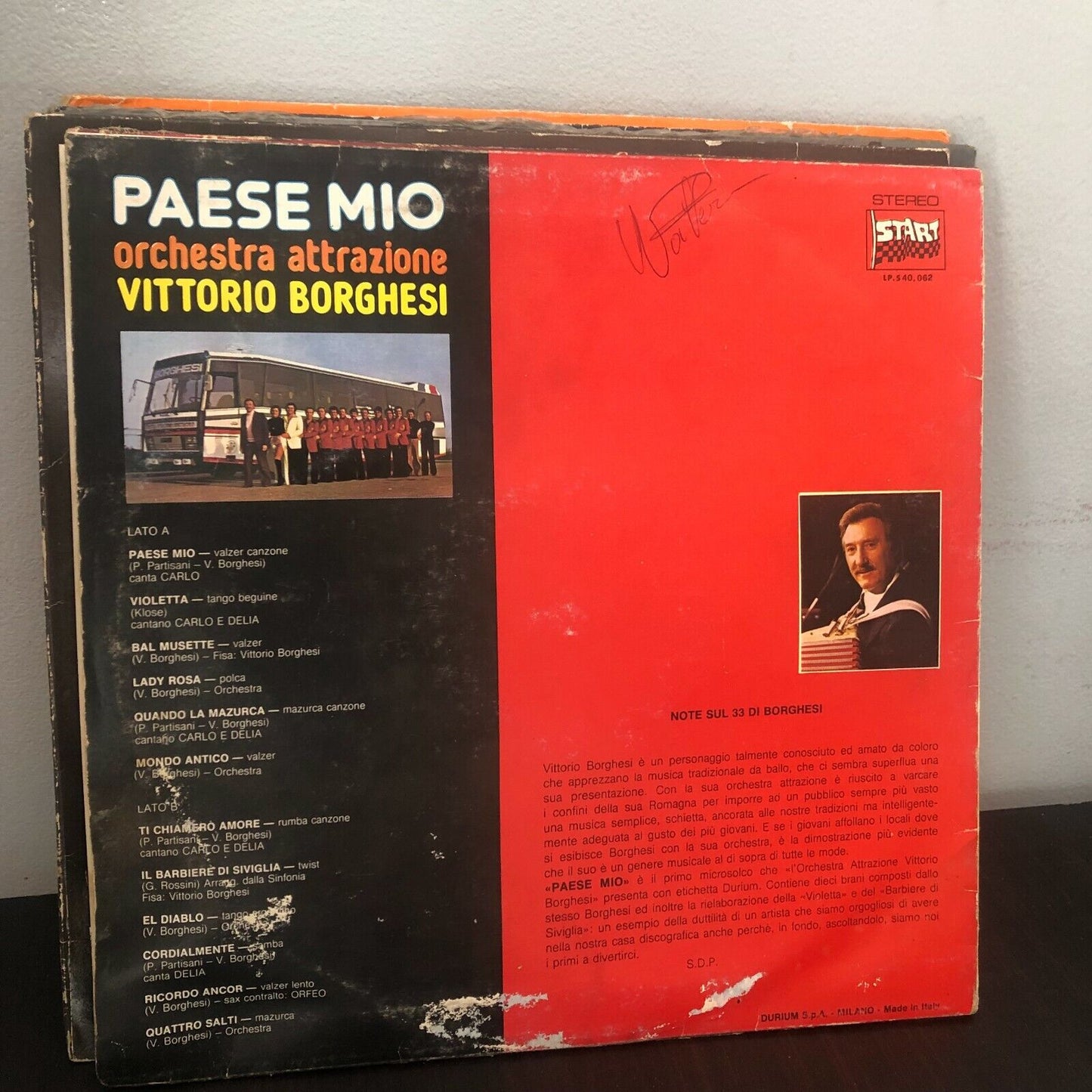 Orchestra Attrazione Vittorio Borghesi – Paese Mio