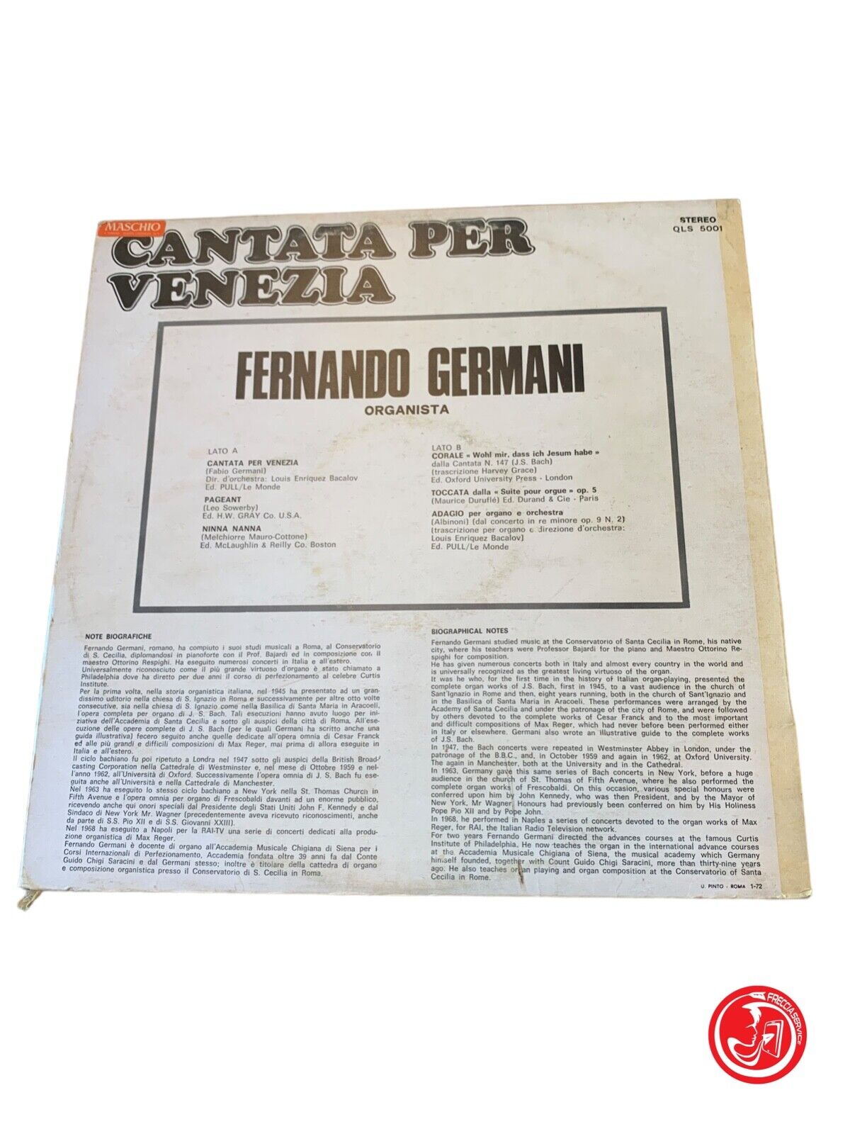 Fernando Germani - Cantata Per Venezia