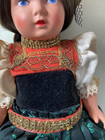 Vintage Trachtenpuppen doll