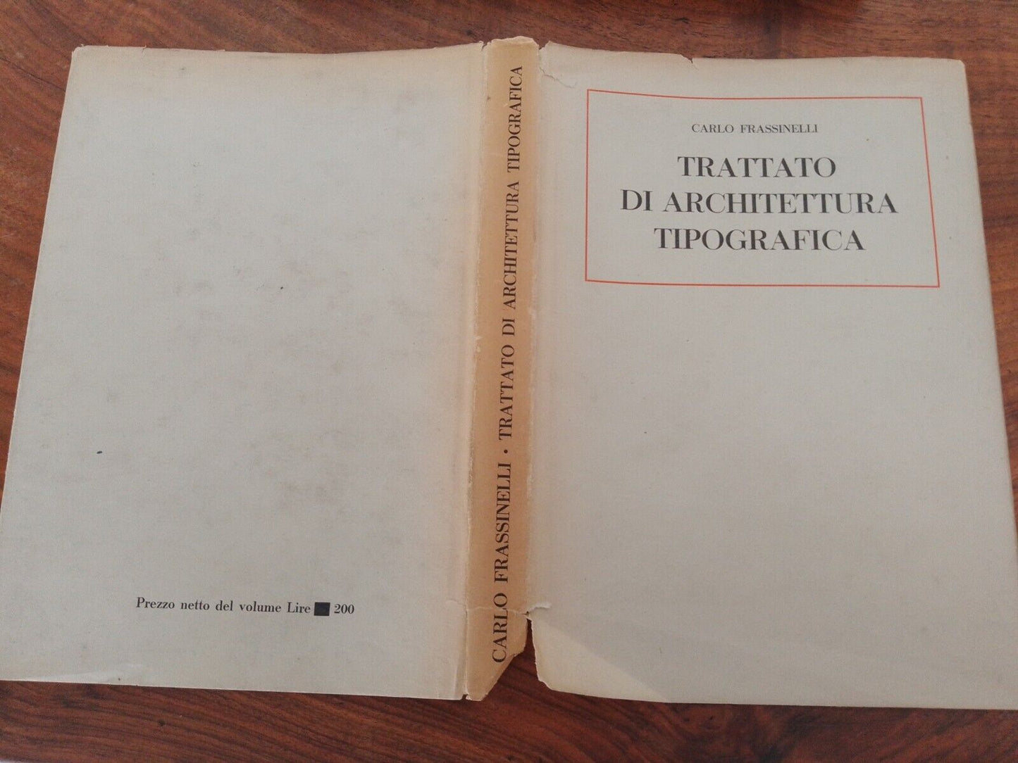 TREATY OF TYPOGRAPHIC ARCHITECTURE, Carlo Frassinelli, 1929