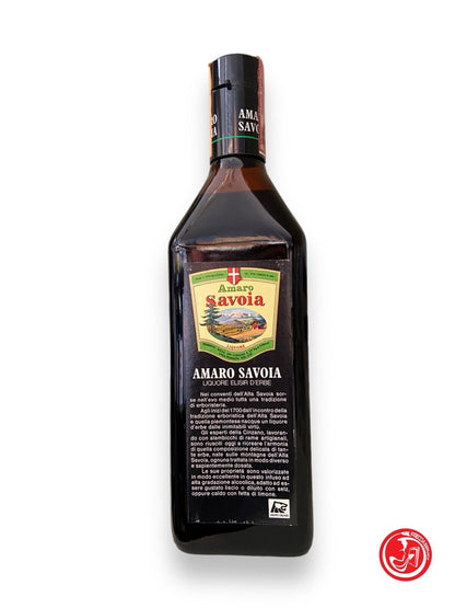 Bottle of Amaro di Savoia - herbal elixir liqueur 