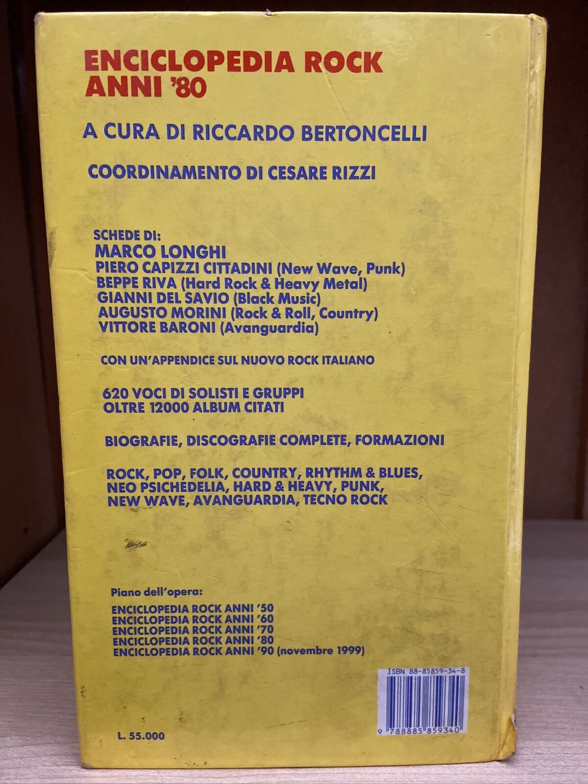 ENCICLOPEDIA ROCK ANNI '80 ARCANA EDITRICE A CURA DI RICCARDO BERTONCELLI