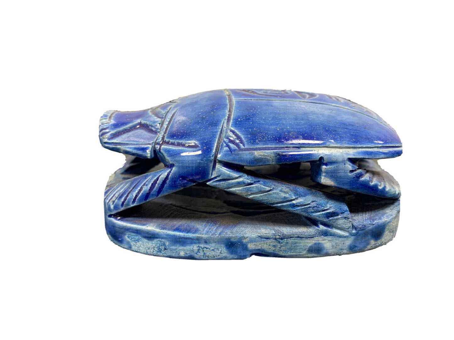 Egyptian blue scarab souvenir