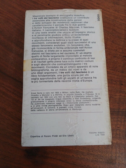 I tre volti del Fascismo - Ernst Nolte - Oscar Mondadori 1971