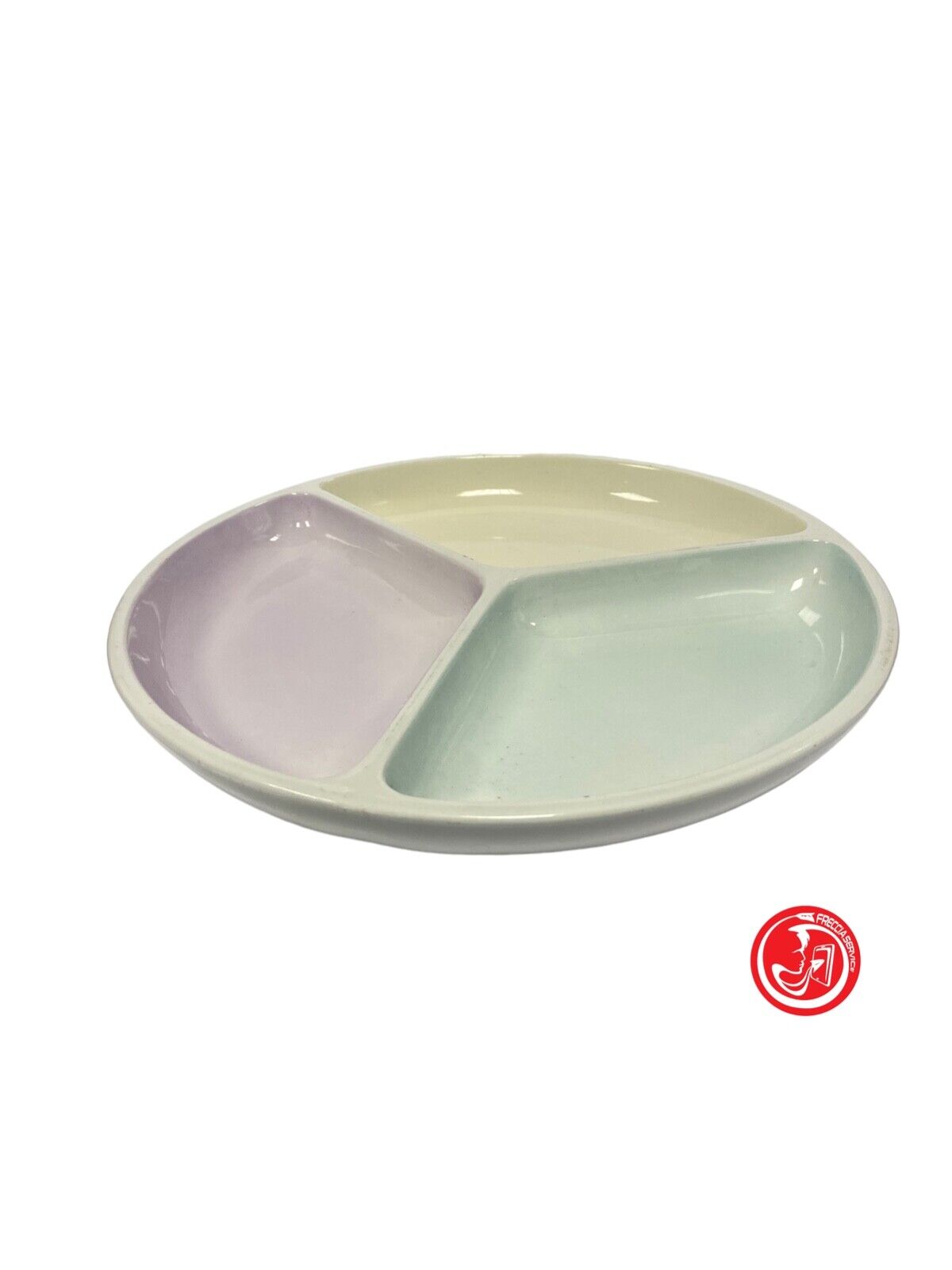 Trio plate in Vicentina ceramic - Italy 