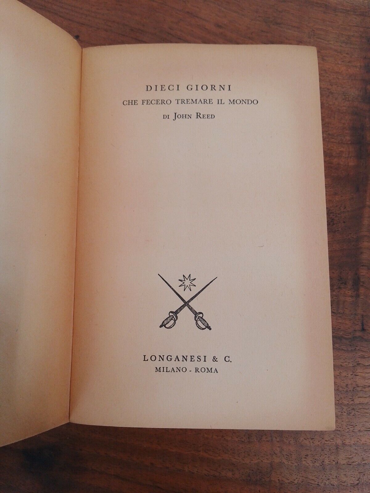 The 10 days that shook the world, J. Reed, ed. Longanesi integral, 1946