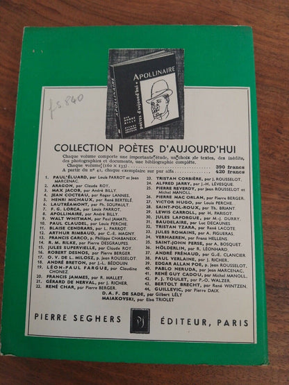 Tresor de la Poesie Populaire, C.Roy, Seghers Ed., 1954