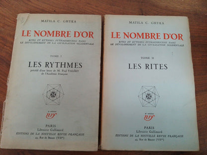 Le nombre d'or, M.C. Ghika, Tome I-II, Gallimard, RARO
