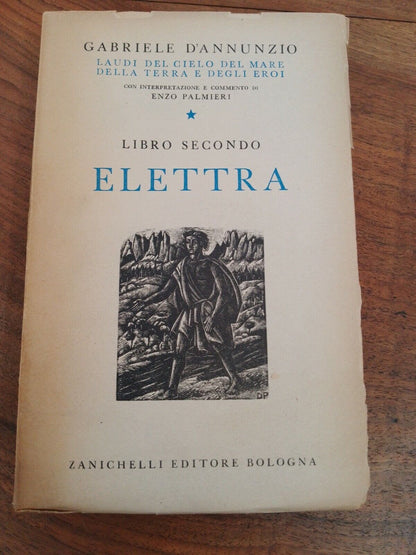 ELECTRA, second book, G. D'ANNUNZIO, ZANICHELLI, 1944