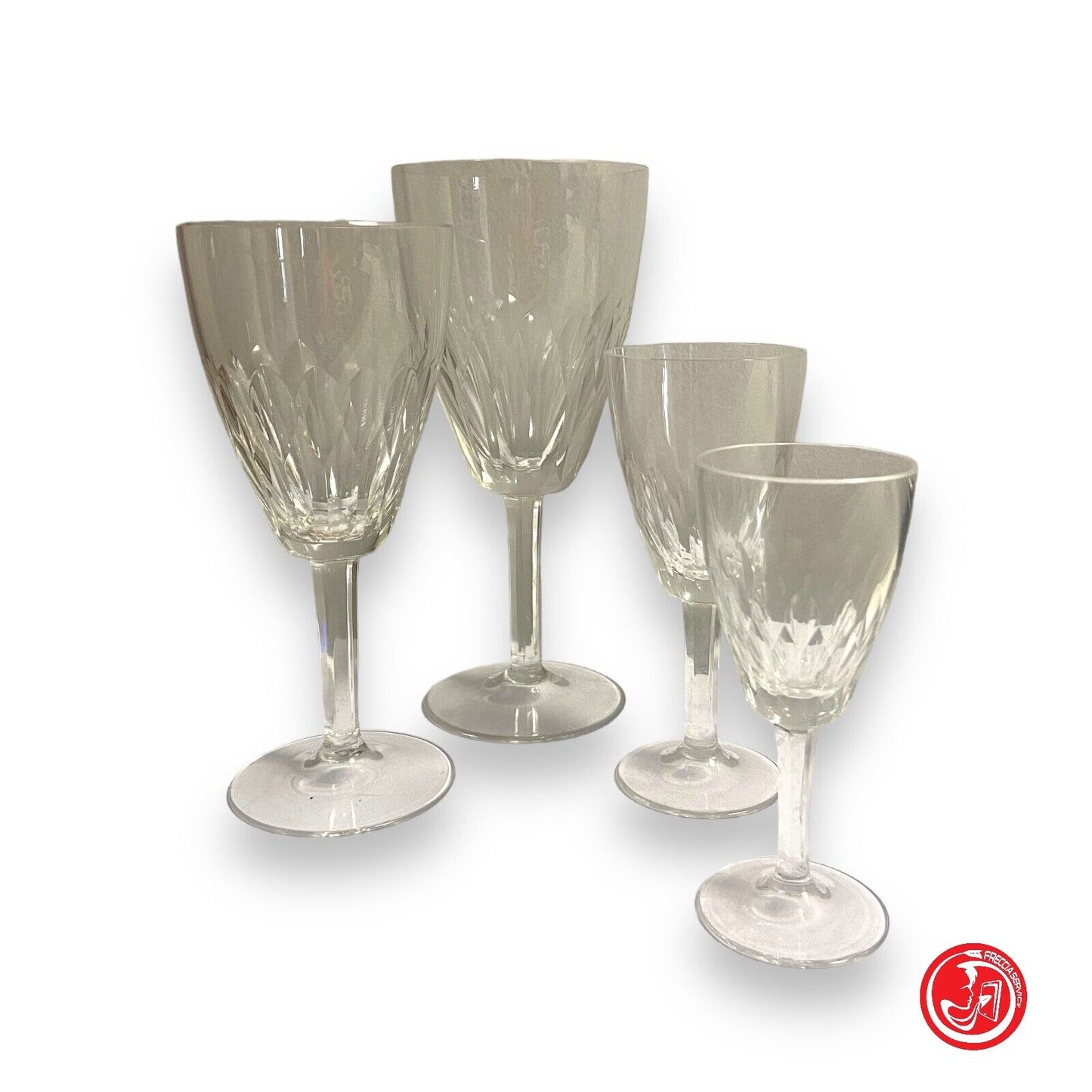 Service complet en cristal pour 6 personnes (24 verres)