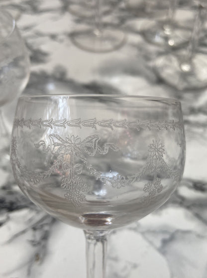 Verres en cristal traité (lot de 10 pièces)