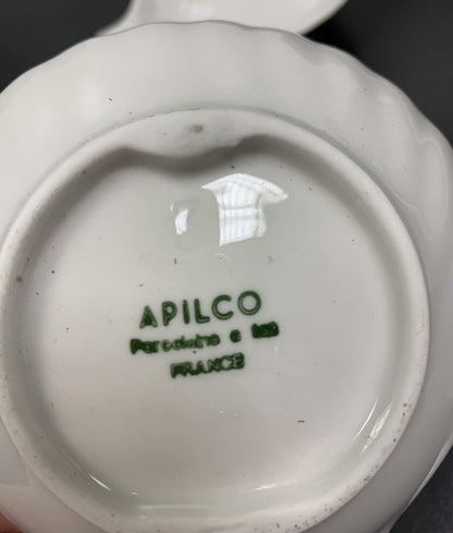 Set of 4 Apilco appetizer bowls in Feu France