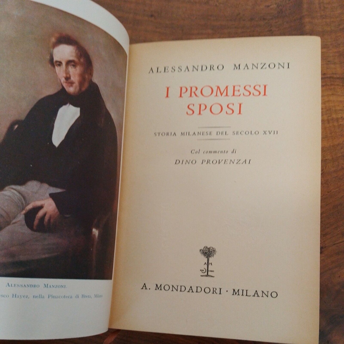 I Promessi Sposi, commento di D.Provenzal, Mondadori, 1938