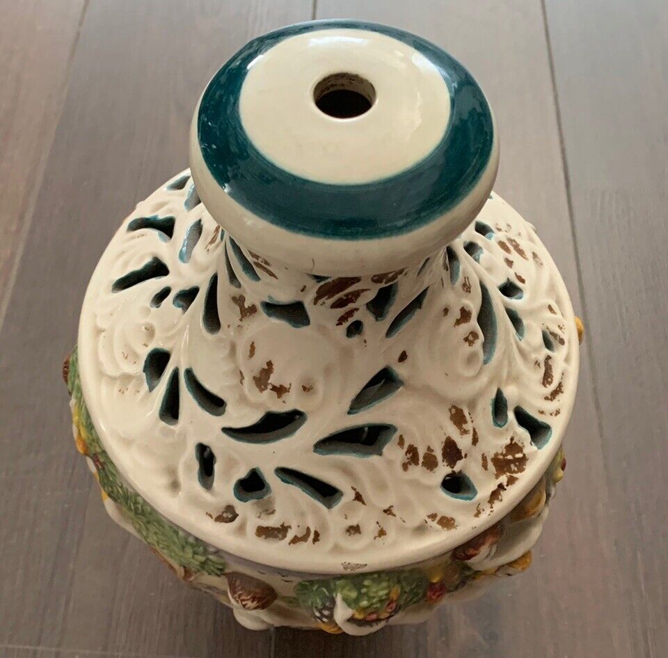 Vaso decorato vintage Made in Italy