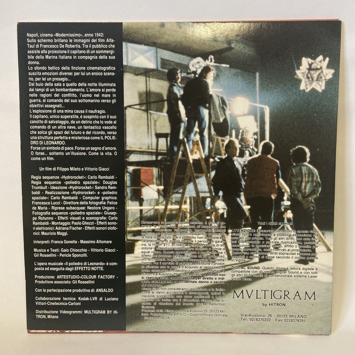LE POLYHEDRO DE LEONARDO - Vidéodisque / Disque Laser - Multigramme - "Effet Nuit"