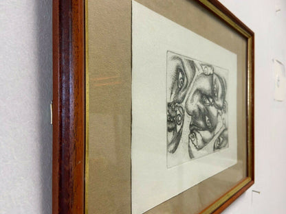 Disegno su carta con cornice