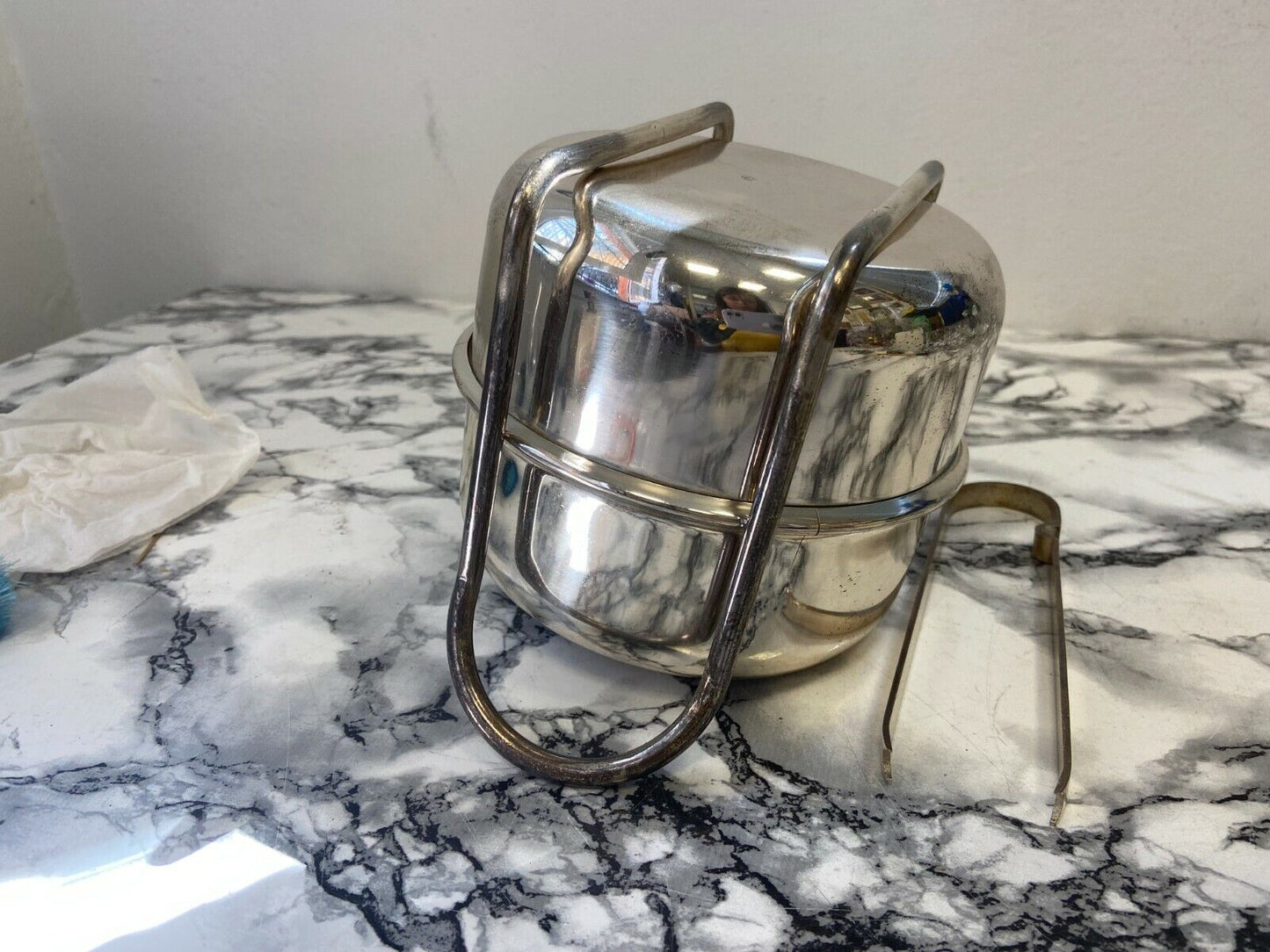 Silver plated ice bucket