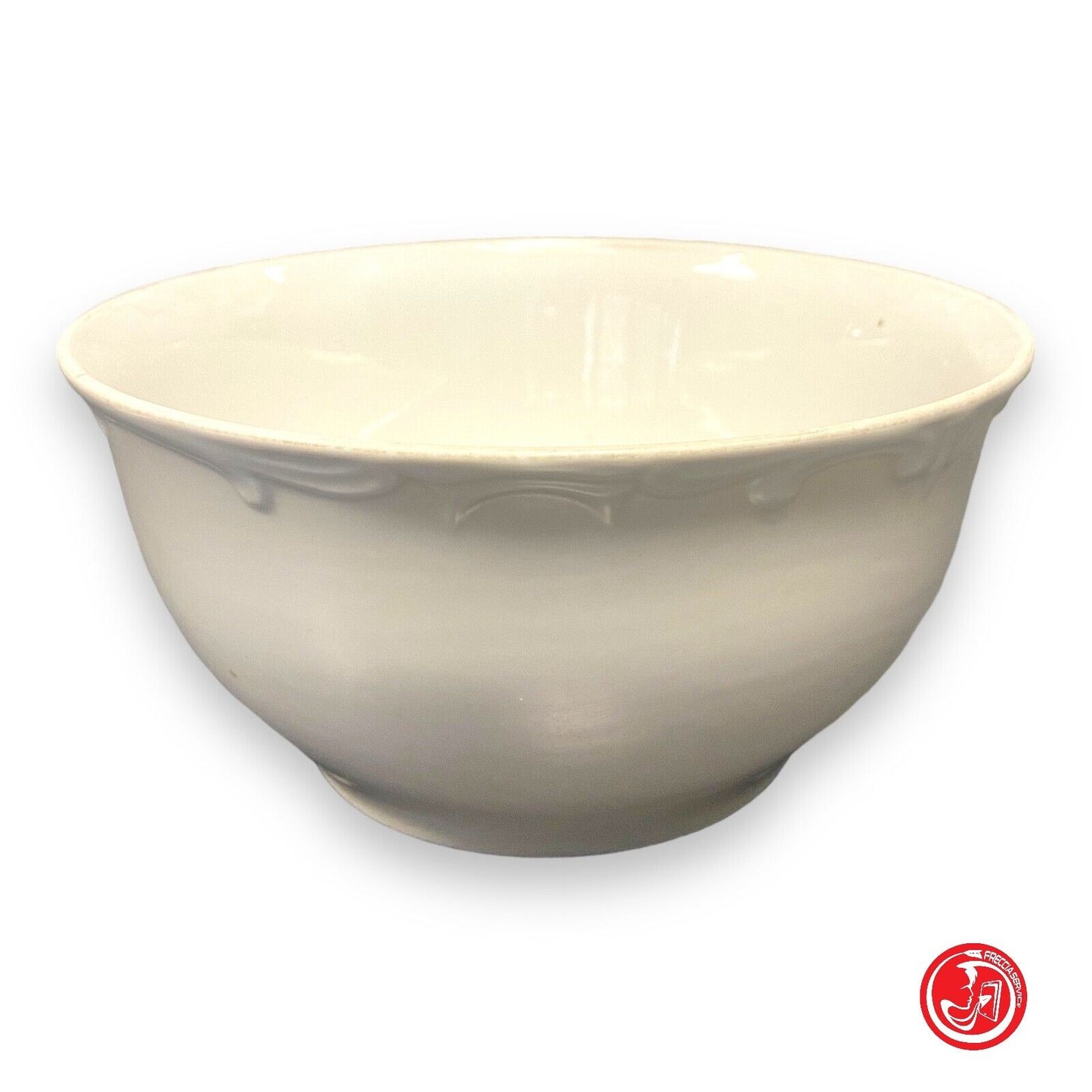 White ceramic salad bowl